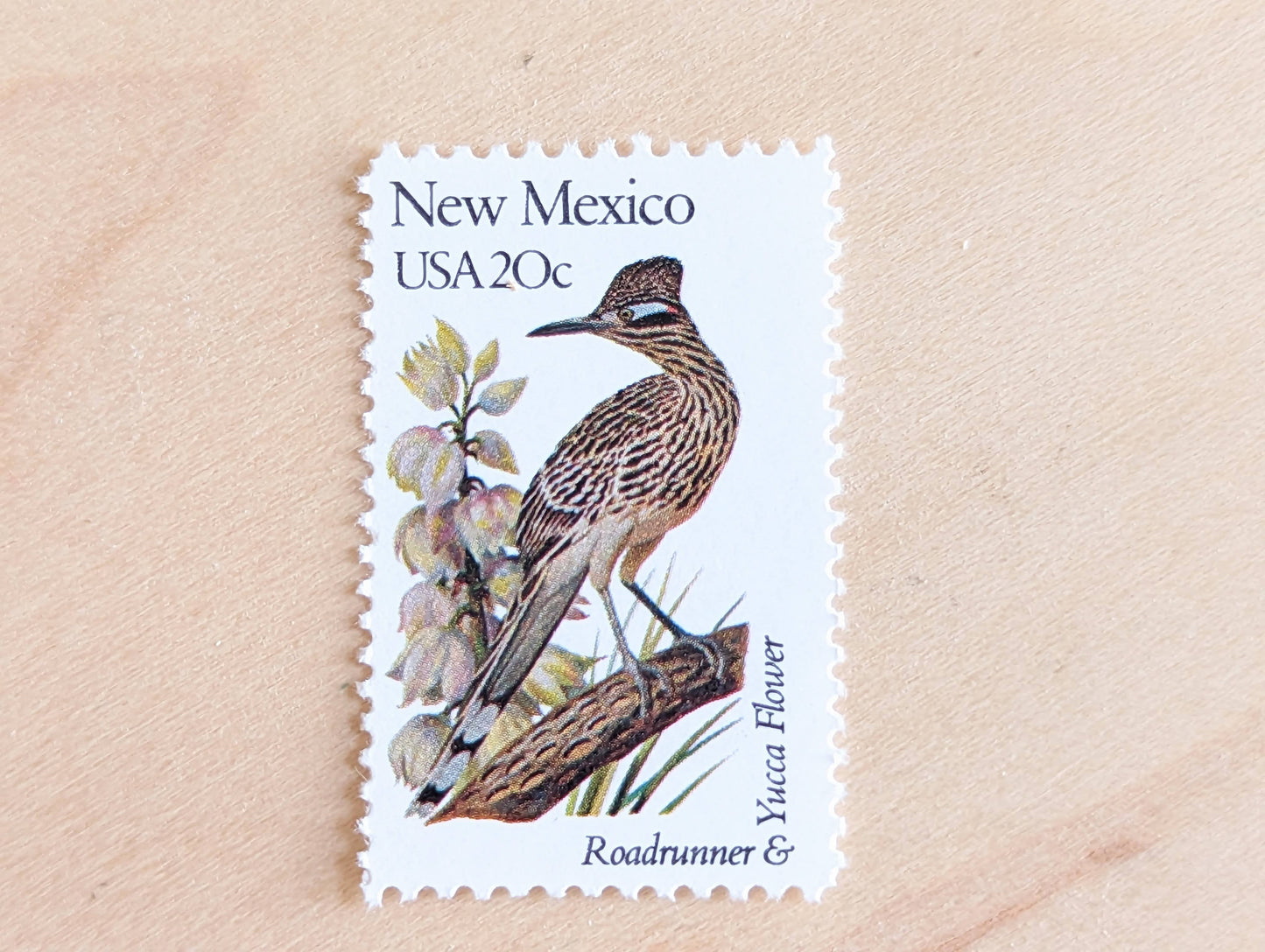 5 New Mexico State Bird and Flower, 20 Cent, 1982, Unused Postage Stamps