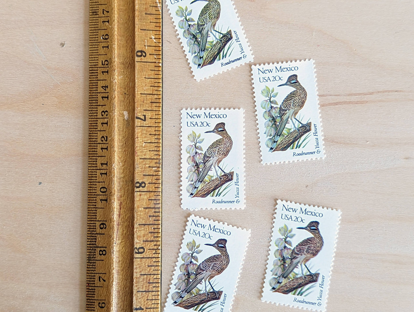 5 New Mexico State Bird and Flower, 20 Cent, 1982, Unused Postage Stamps