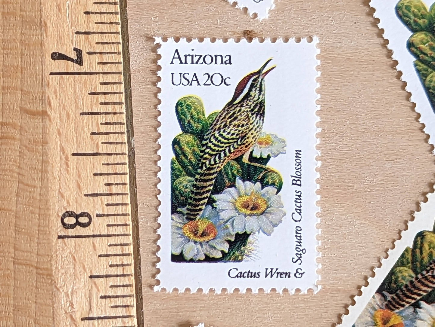 5 Arizona State Bird and Flower, 20 Cent, 1982, Unused Postage Stamps