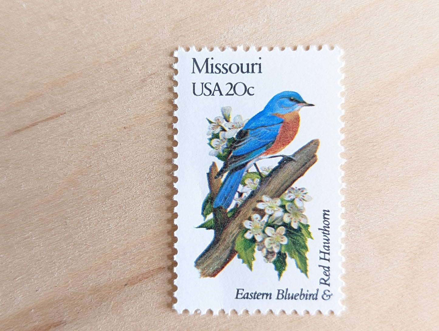 5 Missouri State Bird and Flower, 20 Cent, 1982, Unused Postage Stamps