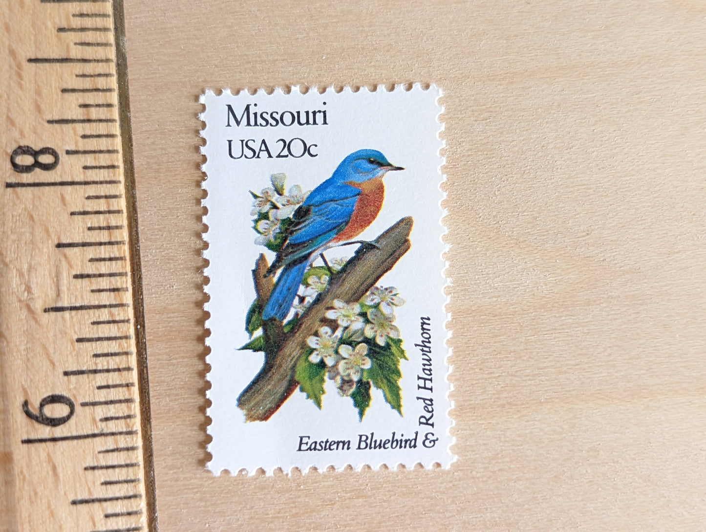 5 Missouri State Bird and Flower, 20 Cent, 1982, Unused Postage Stamps