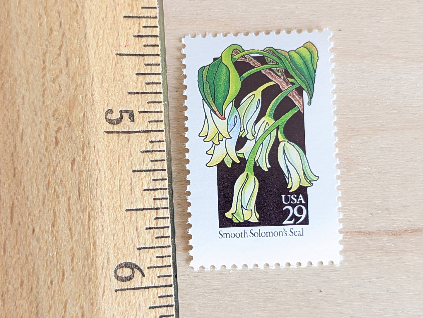 Set of 5 Smooth Solomon's Seal Wildflower Stamps, 29 cent stamps, 1992 Unused USPS Postage Stamps