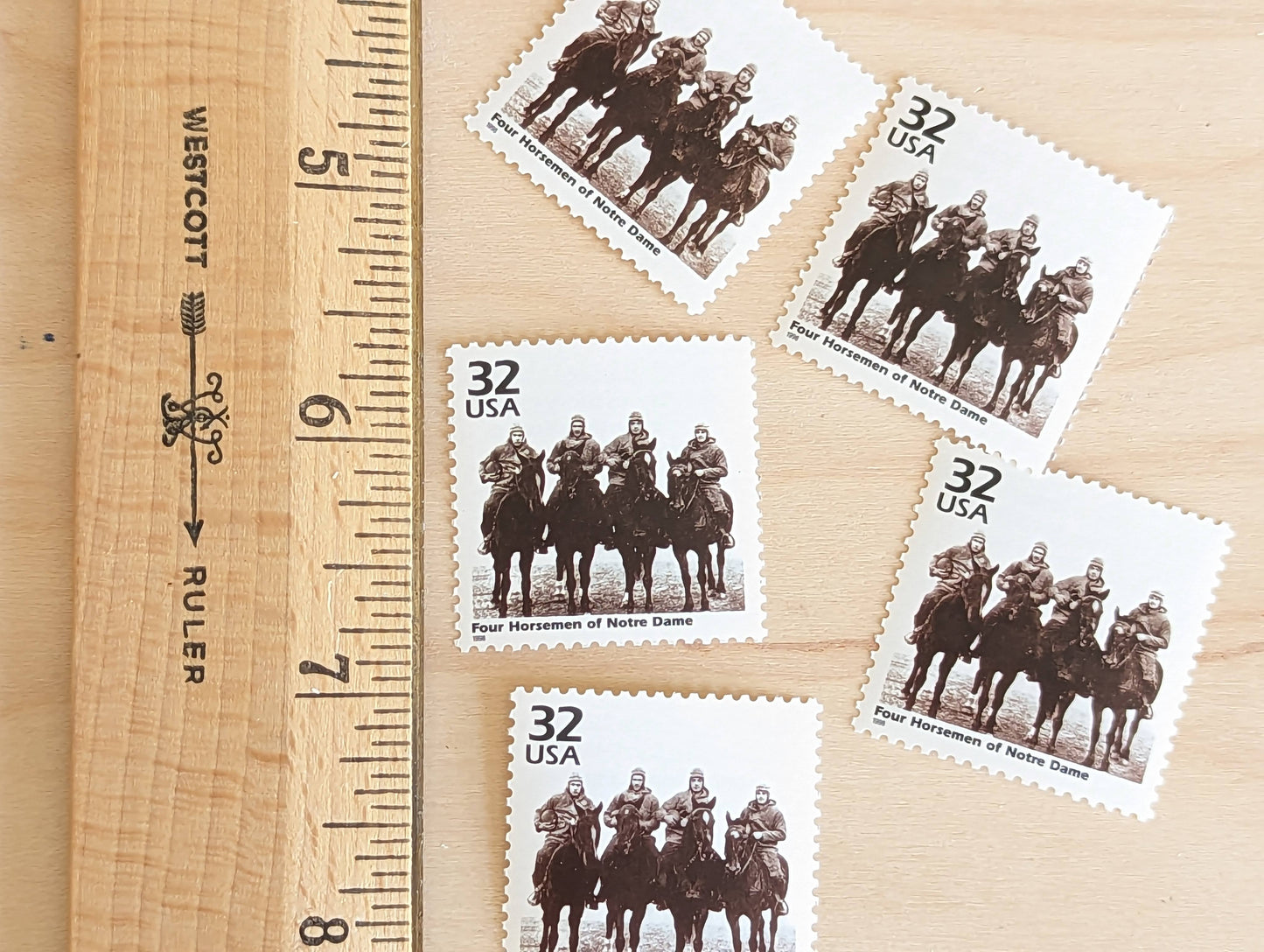 5 Notre Dame's Four Horsemen, 32 Cent, 1998, 1920s Celebrate The Century, Unused Postage Stamps