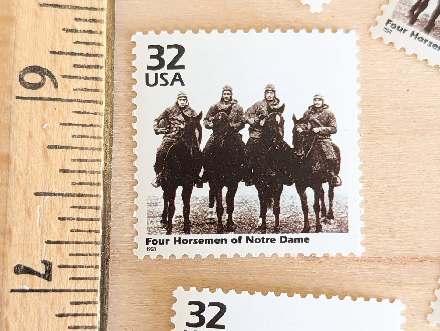 5 Notre Dame's Four Horsemen, 32 Cent, 1998, 1920s Celebrate The Century, Unused Postage Stamps