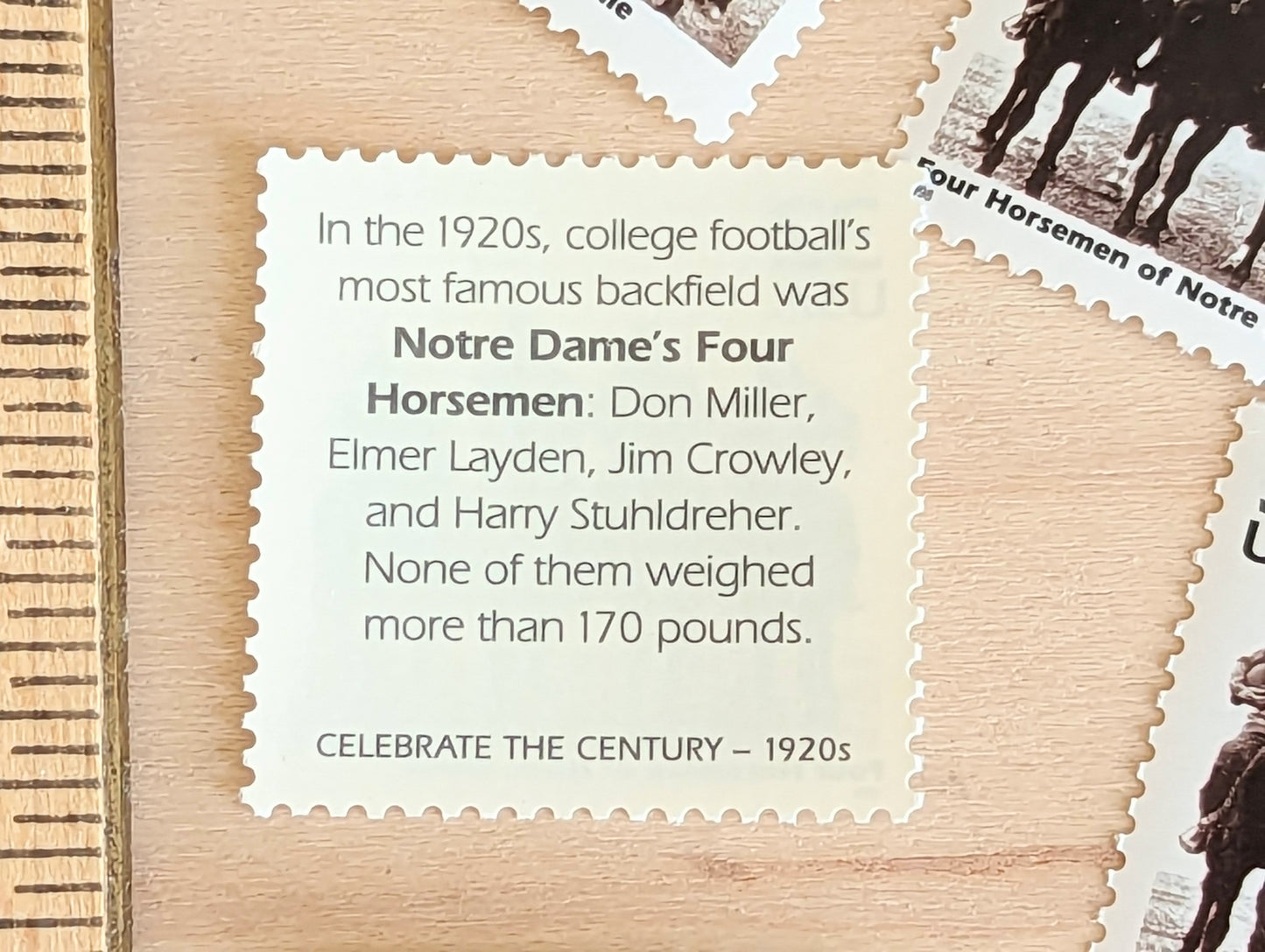 5 Notre Dame's Four Horsemen, 32 Cent, 1998, 1920s Celebrate The Century, Unused Postage Stamps