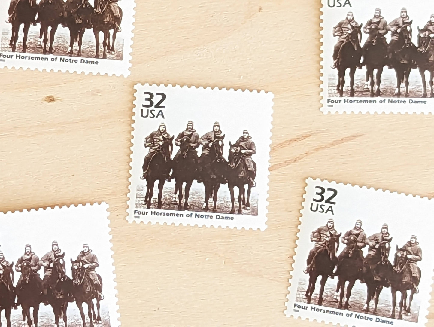 5 Notre Dame's Four Horsemen, 32 Cent, 1998, 1920s Celebrate The Century, Unused Postage Stamps