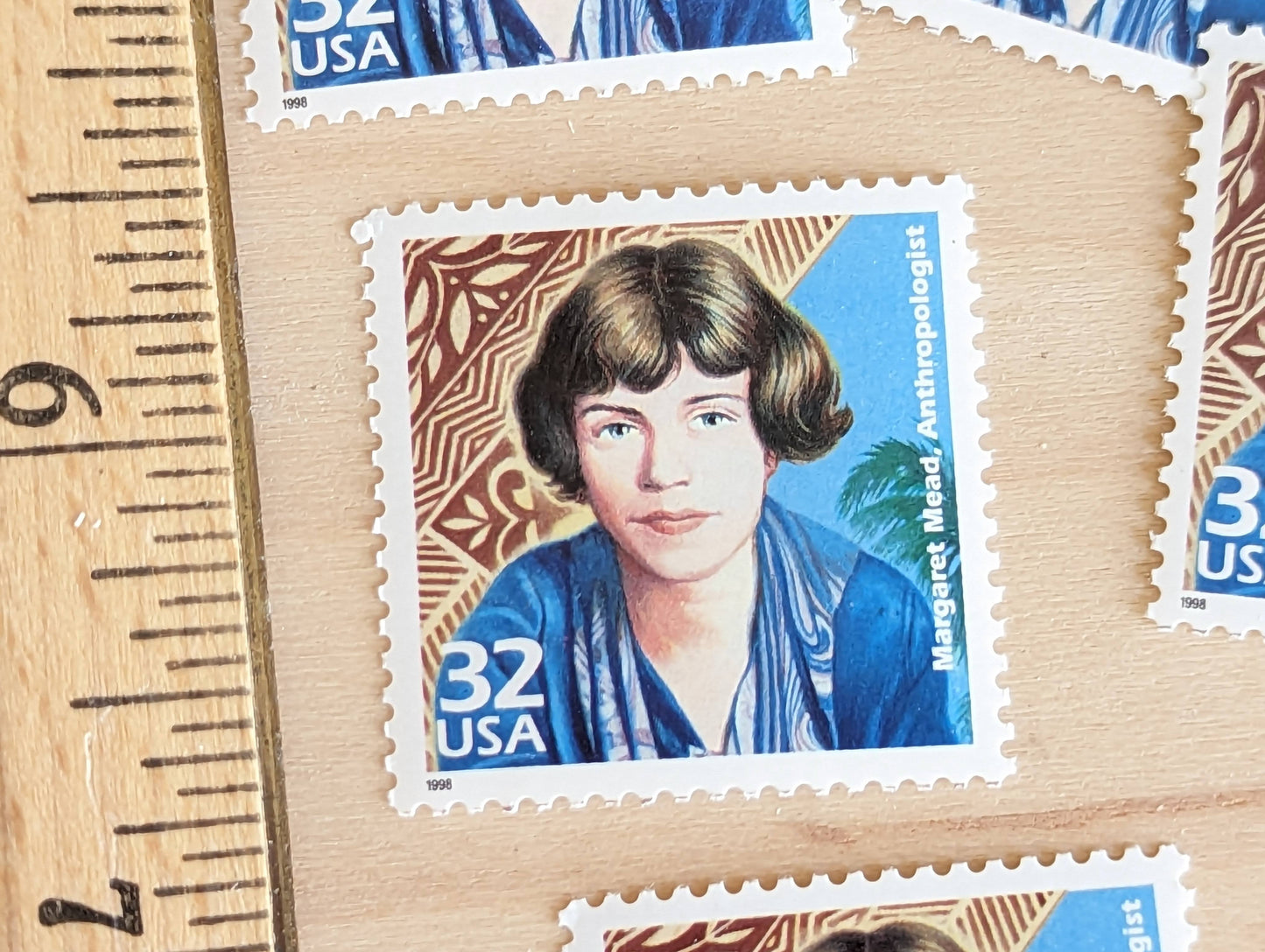 5 Anthropologist Margaret Mead, 32 Cent, 1998, 1920s Celebrate The Century, Unused Postage Stamps