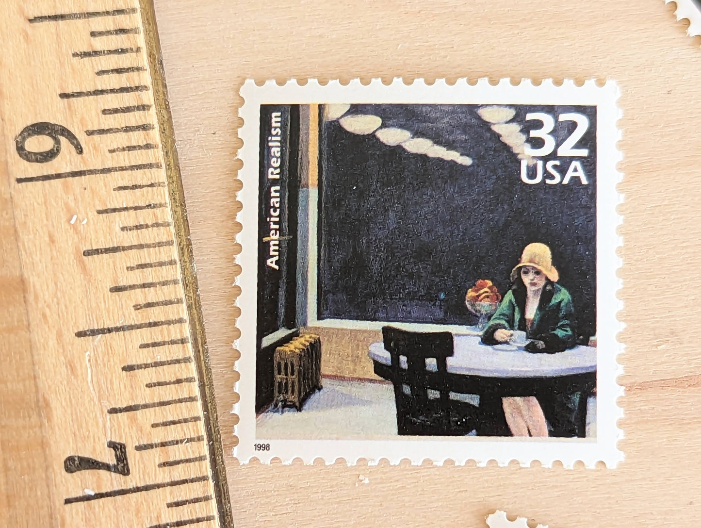 5 American Realist, Edward Hopper 32 Cent Stamps, 1998, 1920s Celebrate The Century, Unused Postage Stamps