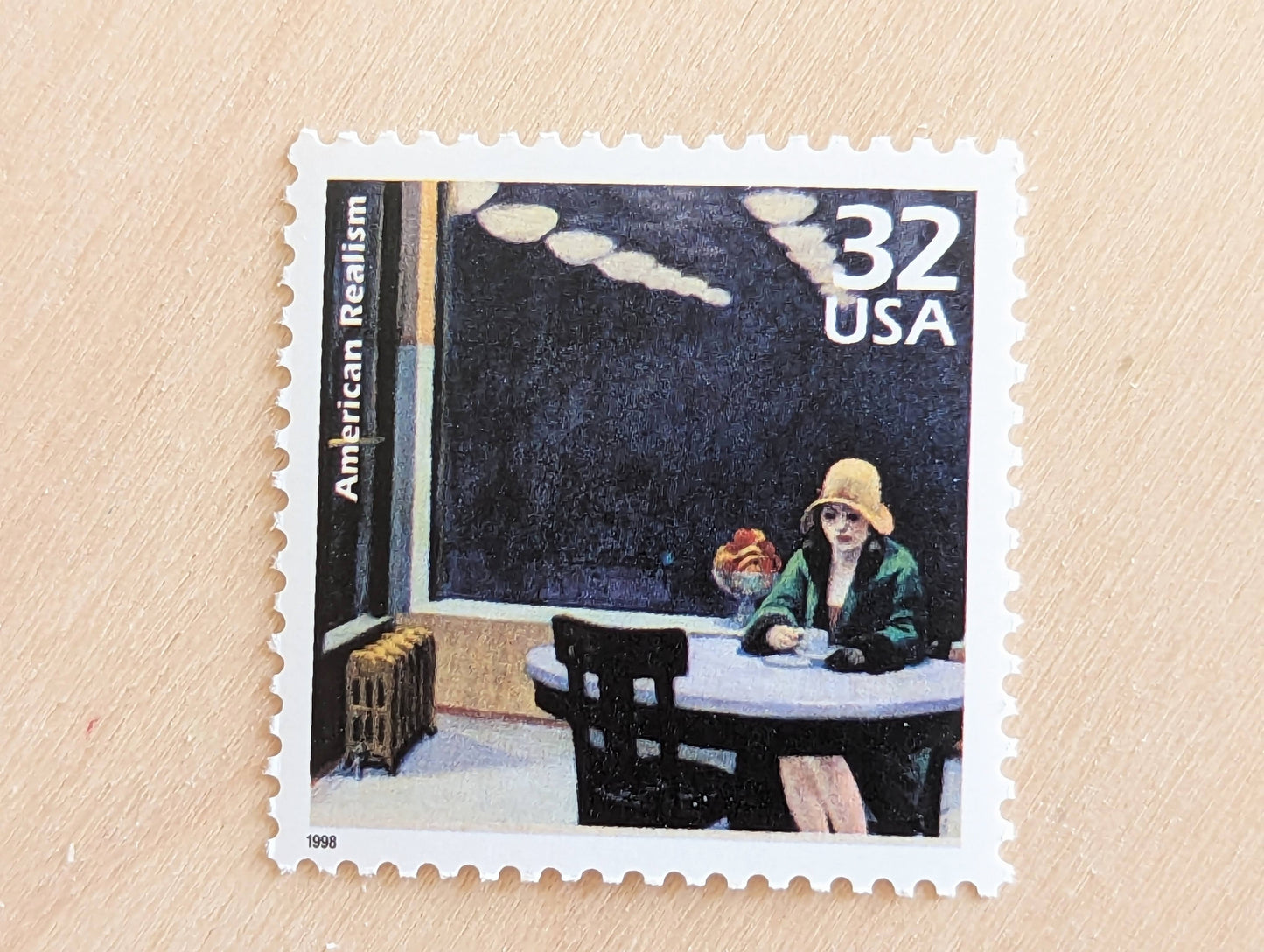 5 American Realist, Edward Hopper 32 Cent Stamps, 1998, 1920s Celebrate The Century, Unused Postage Stamps