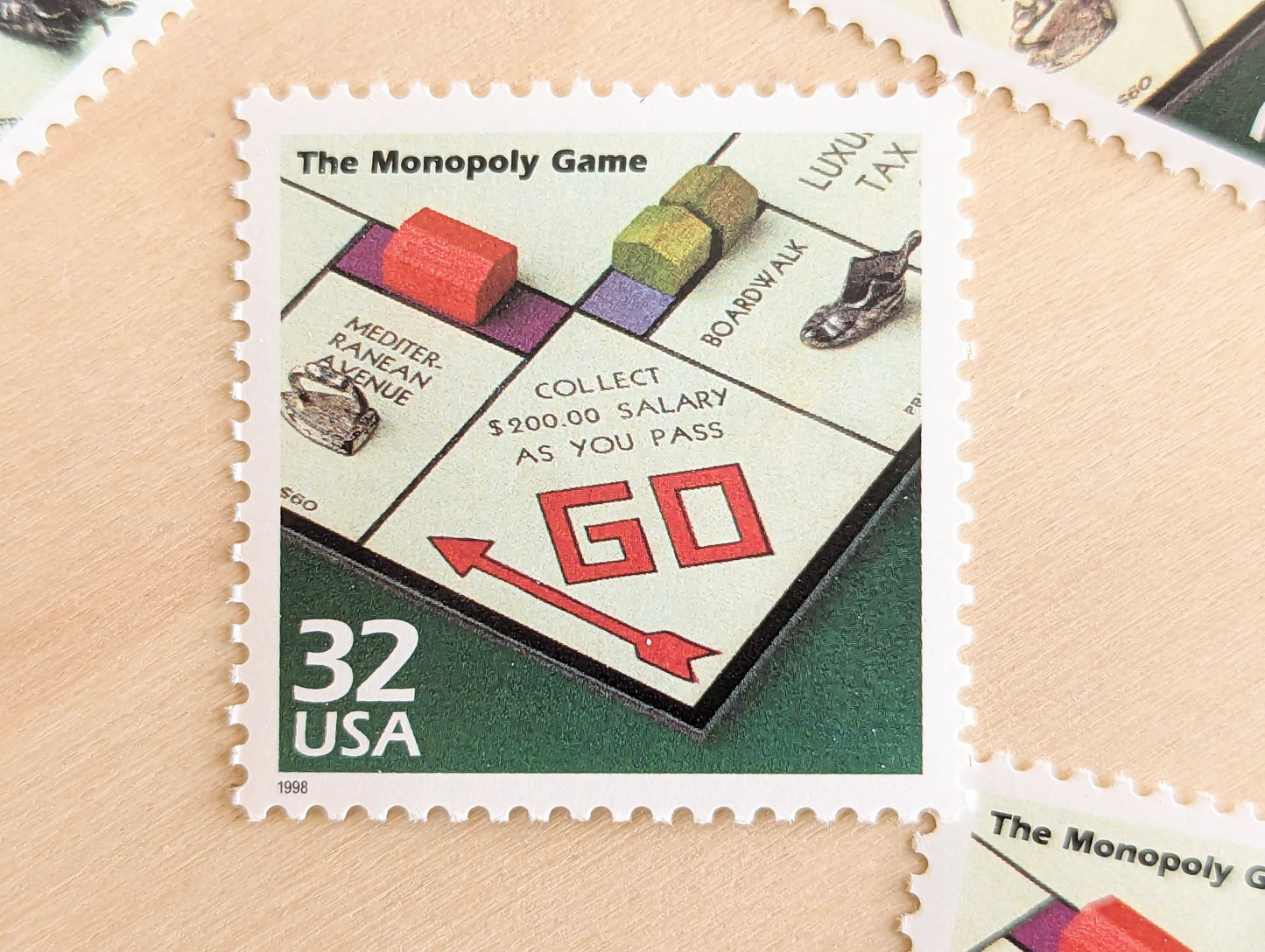 5 Monopoly Game, 32 Cent, 1998, 1930s Celebrate The Century, Unused Postage Stamps