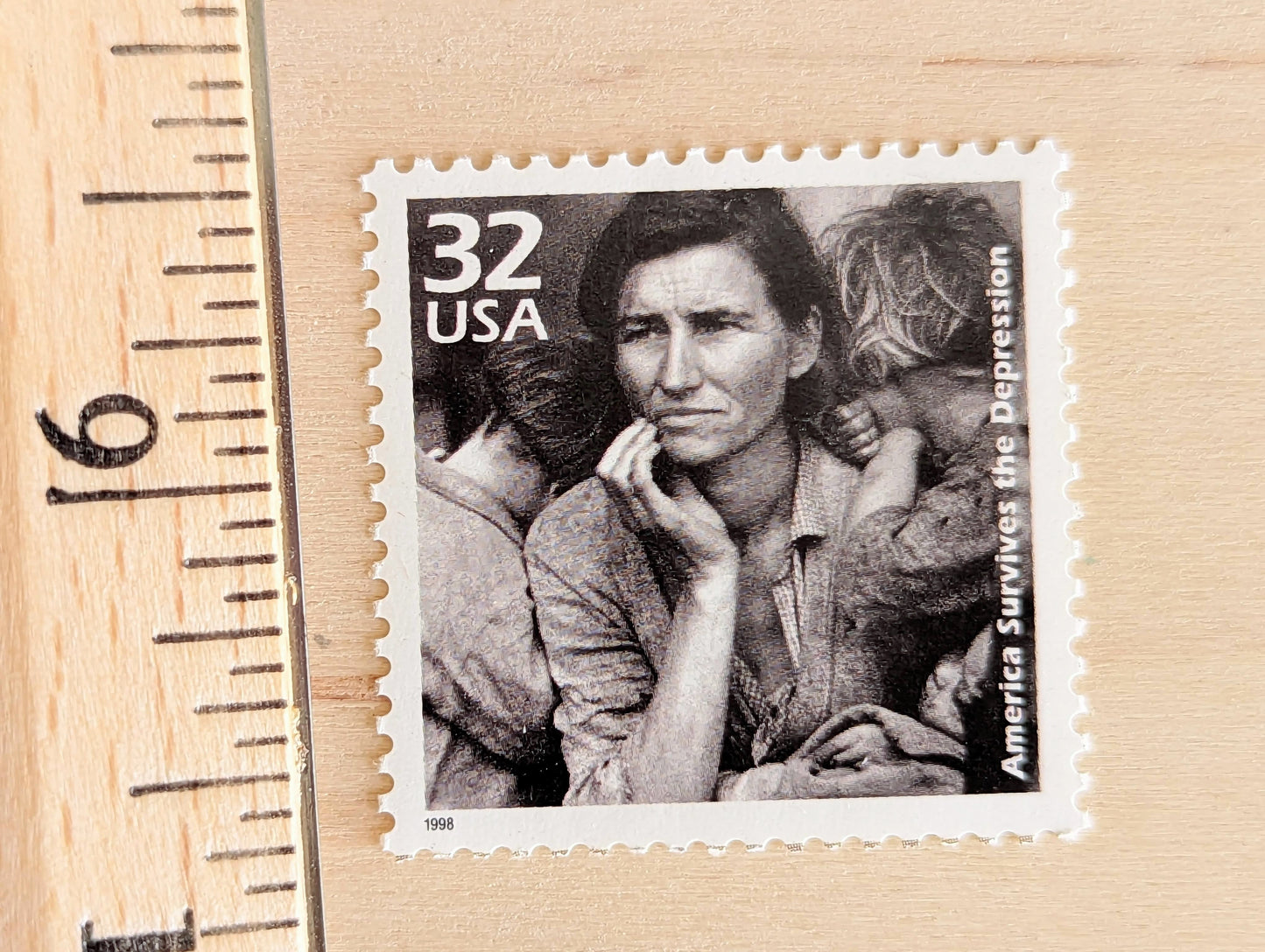 5 Great Depression stamps, 32 Cent, 1998, 1930s Celebrate The Century, Unused Postage Stamps