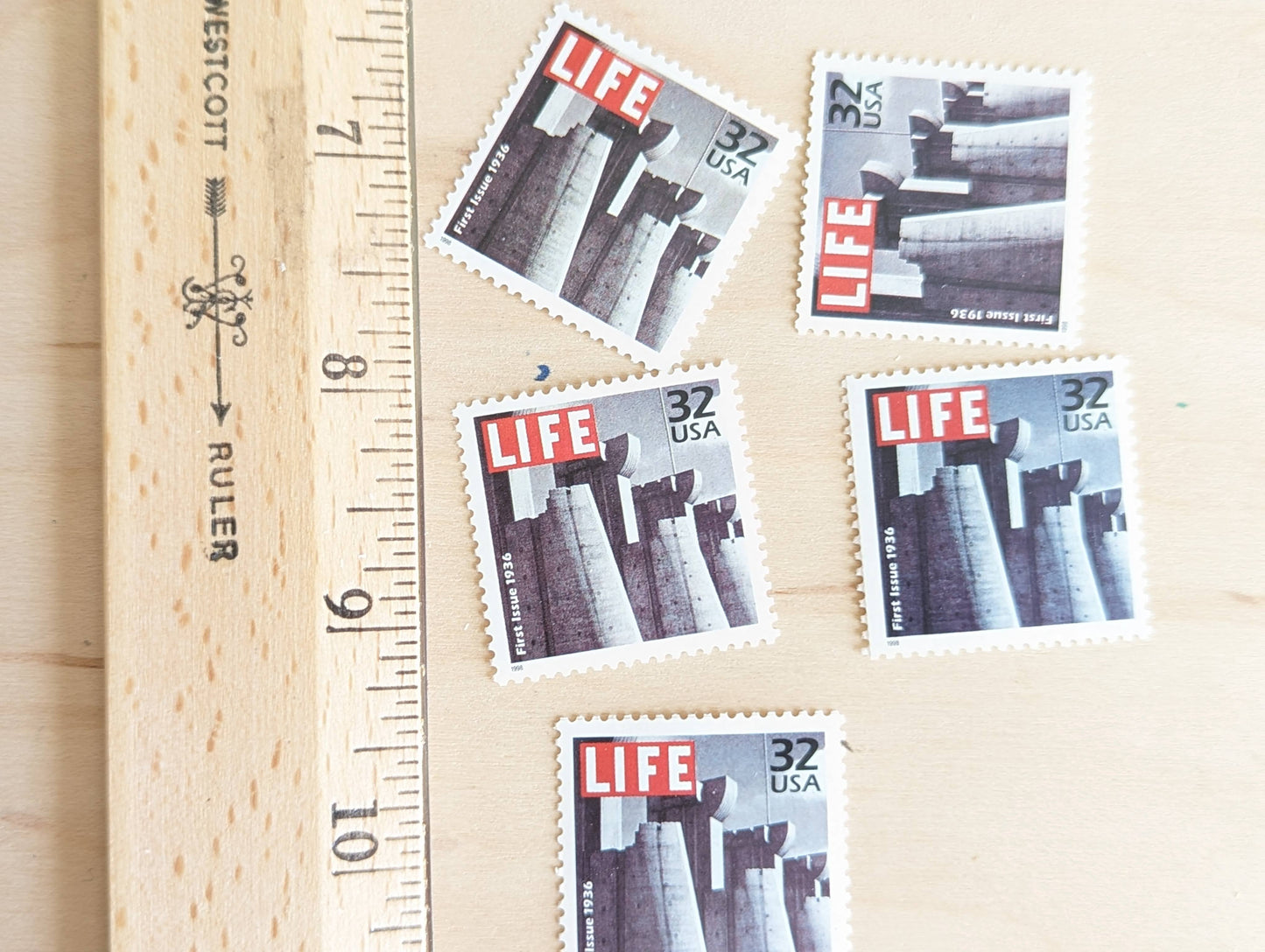 5 Life Magazine stamps, 32 Cent, 1998, 1930s Celebrate The Century, Unused Postage Stamps