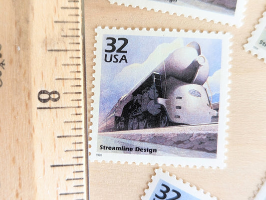 5 Streamline Designs stamps, 32 Cent, 1998, 1930s Celebrate The Century, Unused Postage Stamps