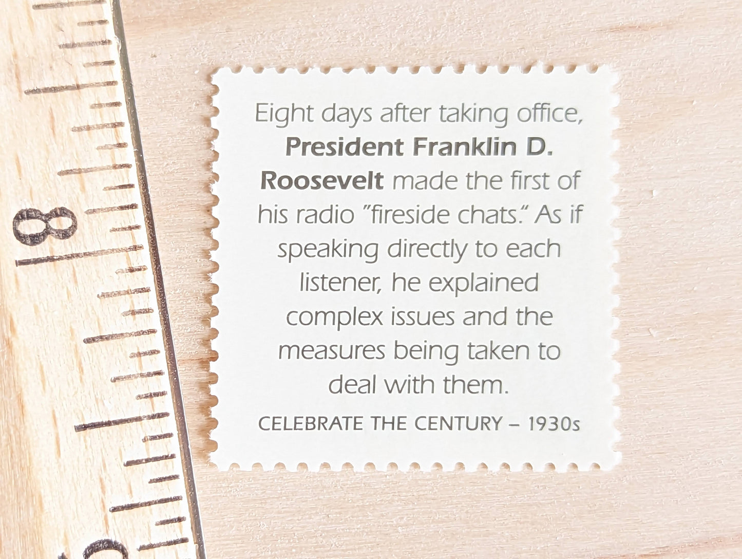 5 President Franklin D Roosevelt stamps, 32 Cent, 1998, 1930s Celebrate The Century, Unused Postage Stamps