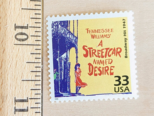 5 A Street Car Named Desire Stamps, 33 Cent, 1998, 1940s Celebrate The Century, Unused Postage Stamps