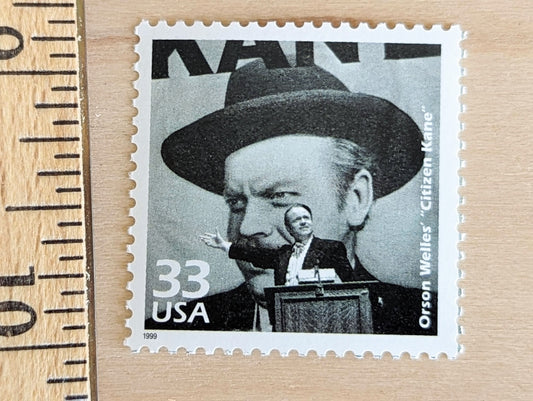 5 Citizen Kane stamps, 33 Cent, 1998, 1940s Celebrate The Century, Unused Postage Stamps