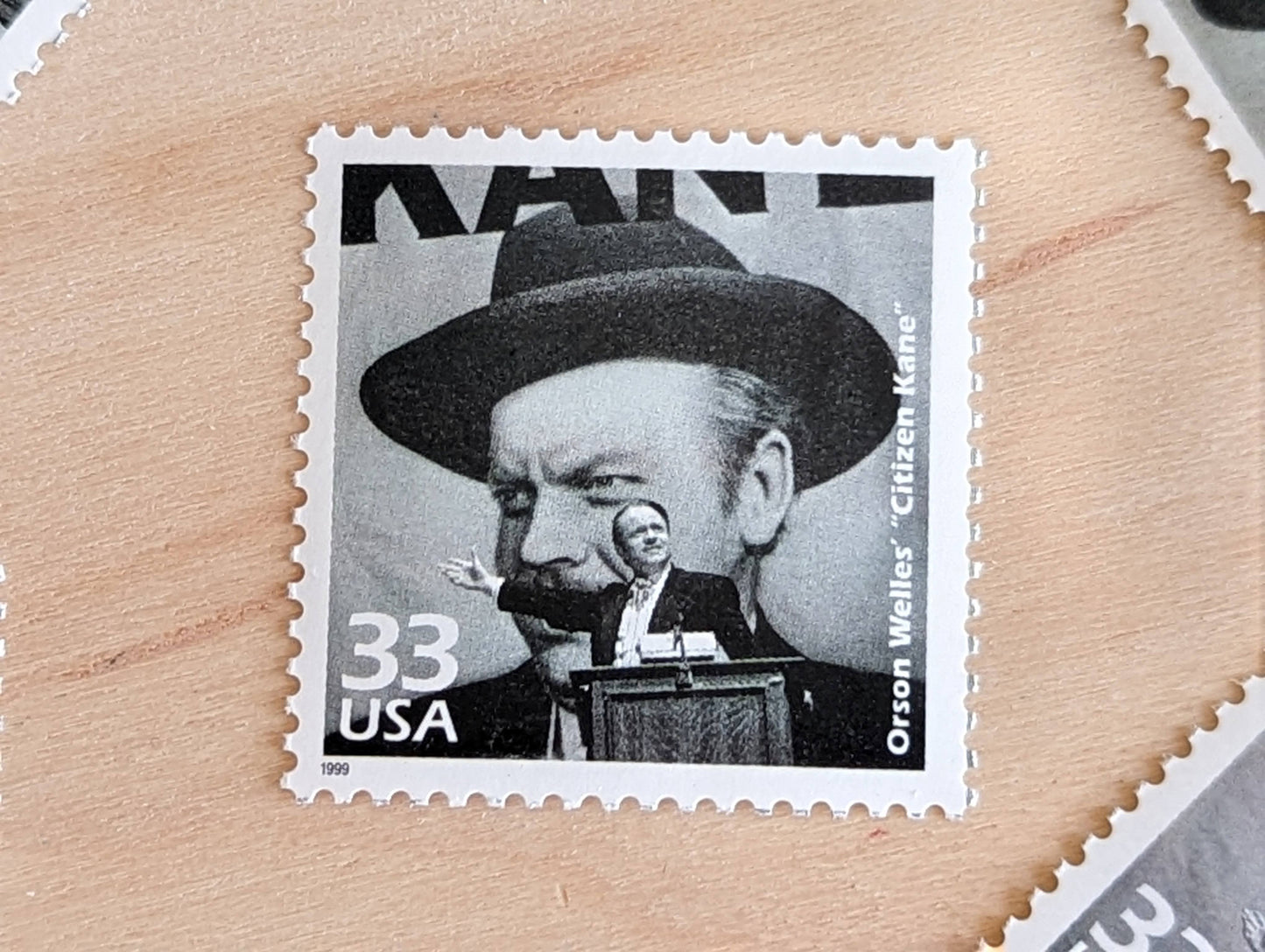 5 Citizen Kane stamps, 33 Cent, 1998, 1940s Celebrate The Century, Unused Postage Stamps