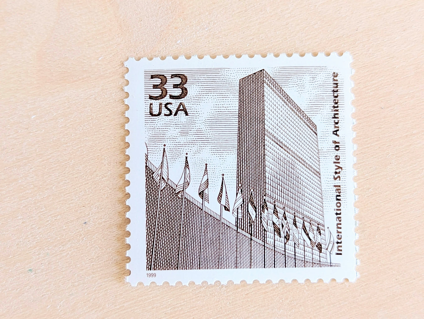 5 International Arcitecture Stamps, 33 Cent, 1998, 1940s Celebrate The Century, Unused Postage Stamps