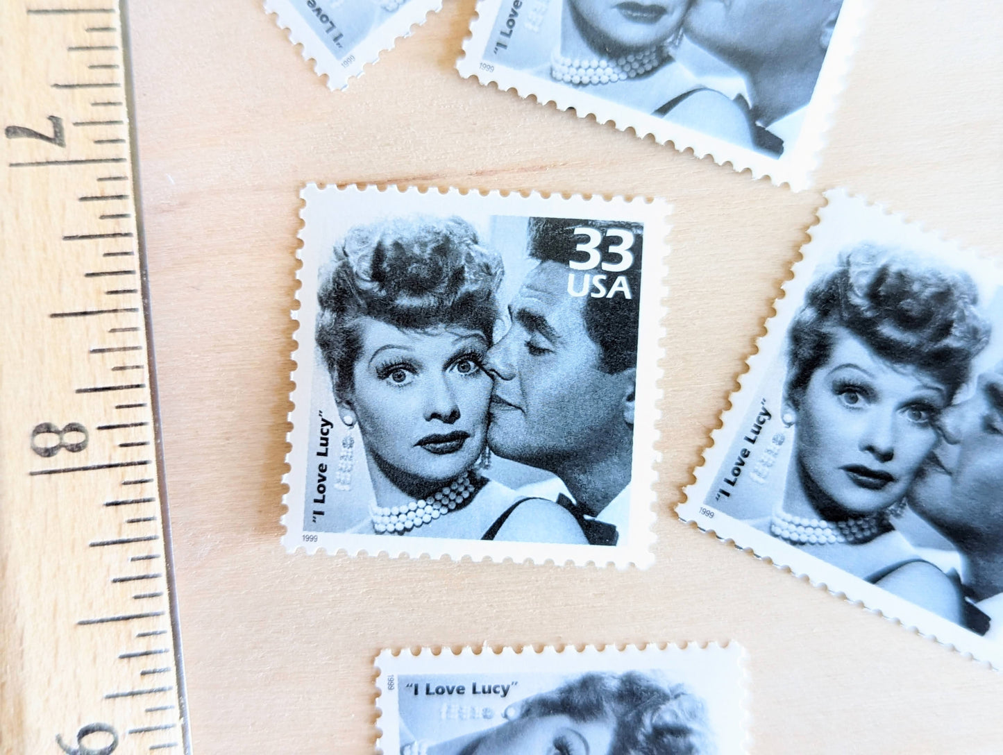 5 "I Love Lucy" Stamps, 33 Cent, 1998, 1950s Celebrate The Century, Unused Postage Stamps