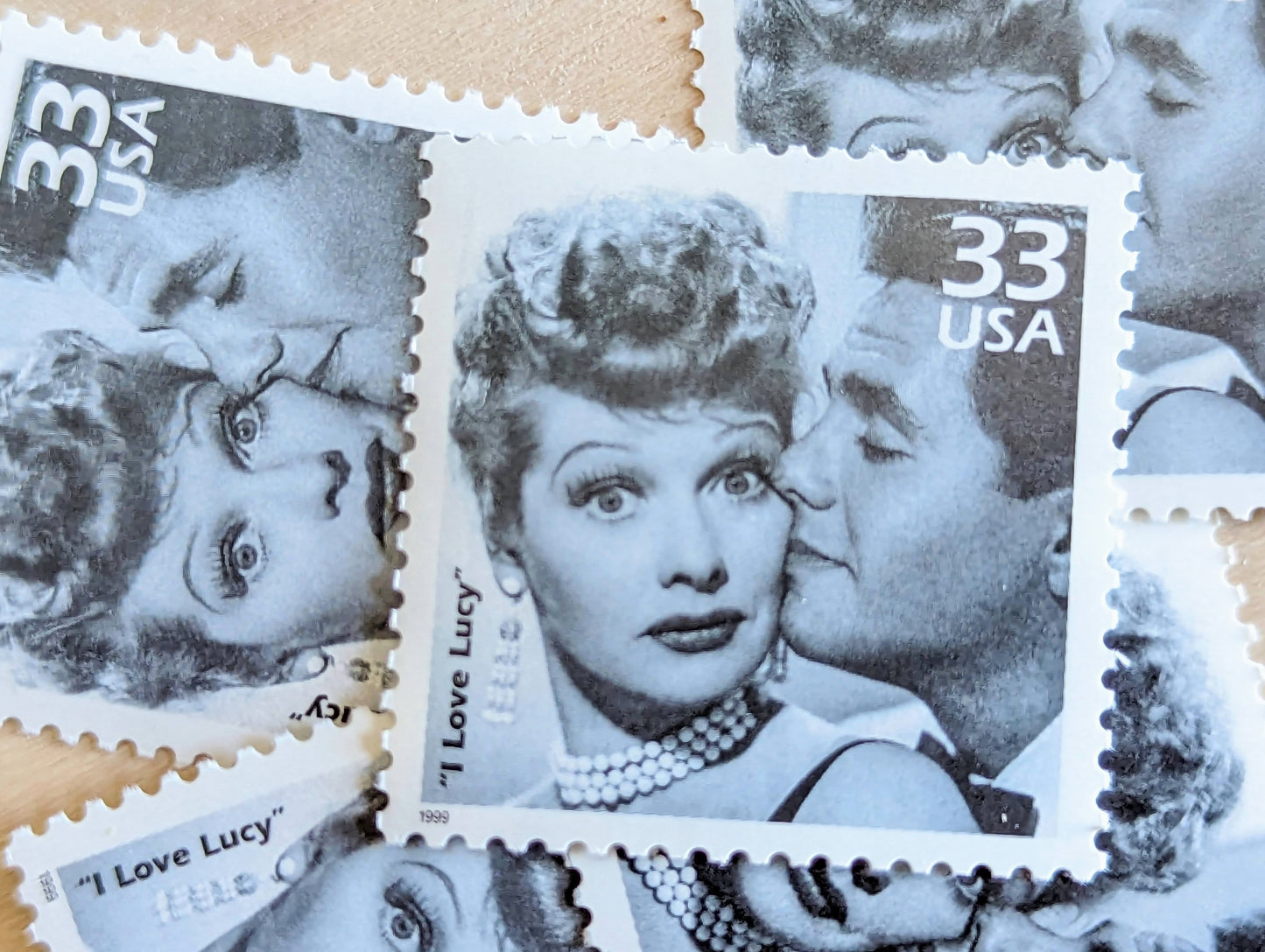 5 "I Love Lucy" Stamps, 33 Cent, 1998, 1950s Celebrate The Century, Unused Postage Stamps