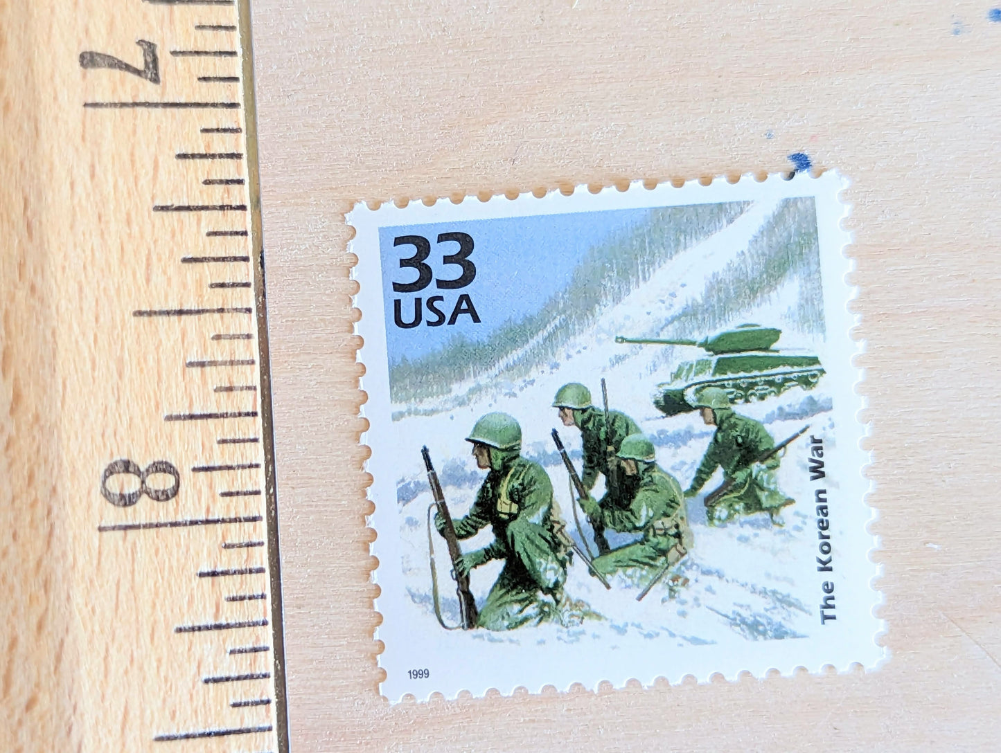 5 The Korean War Stamps, 33 Cent, 1998, 1950s Celebrate The Century, Unused Postage Stamps