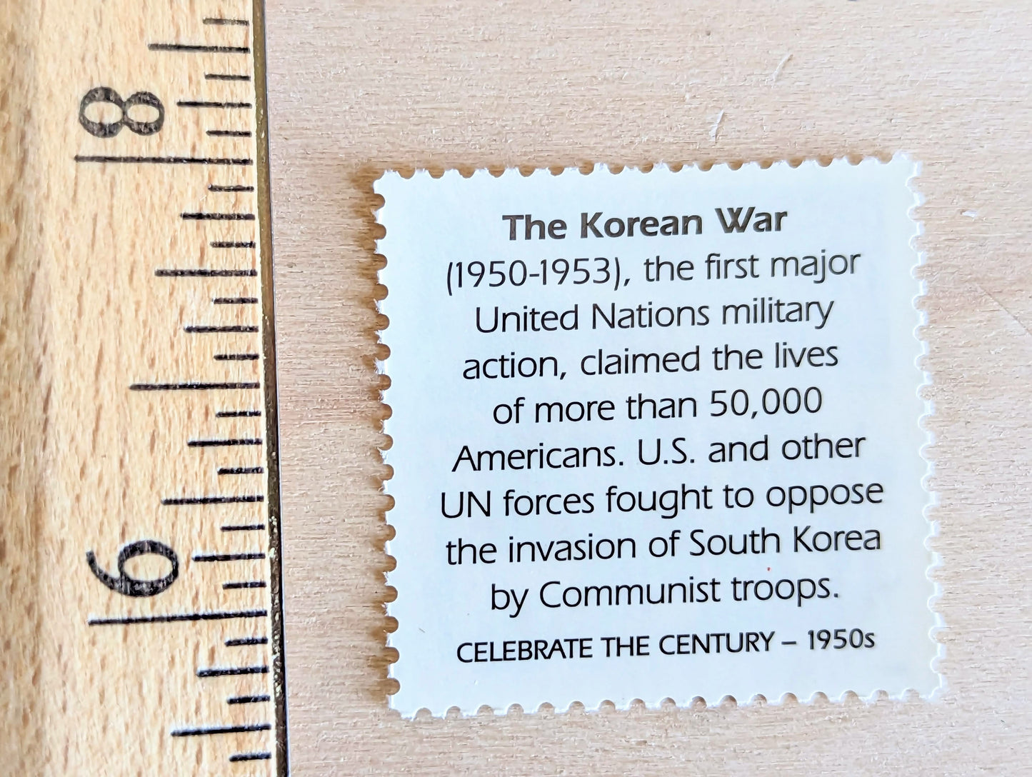 5 The Korean War Stamps, 33 Cent, 1998, 1950s Celebrate The Century, Unused Postage Stamps