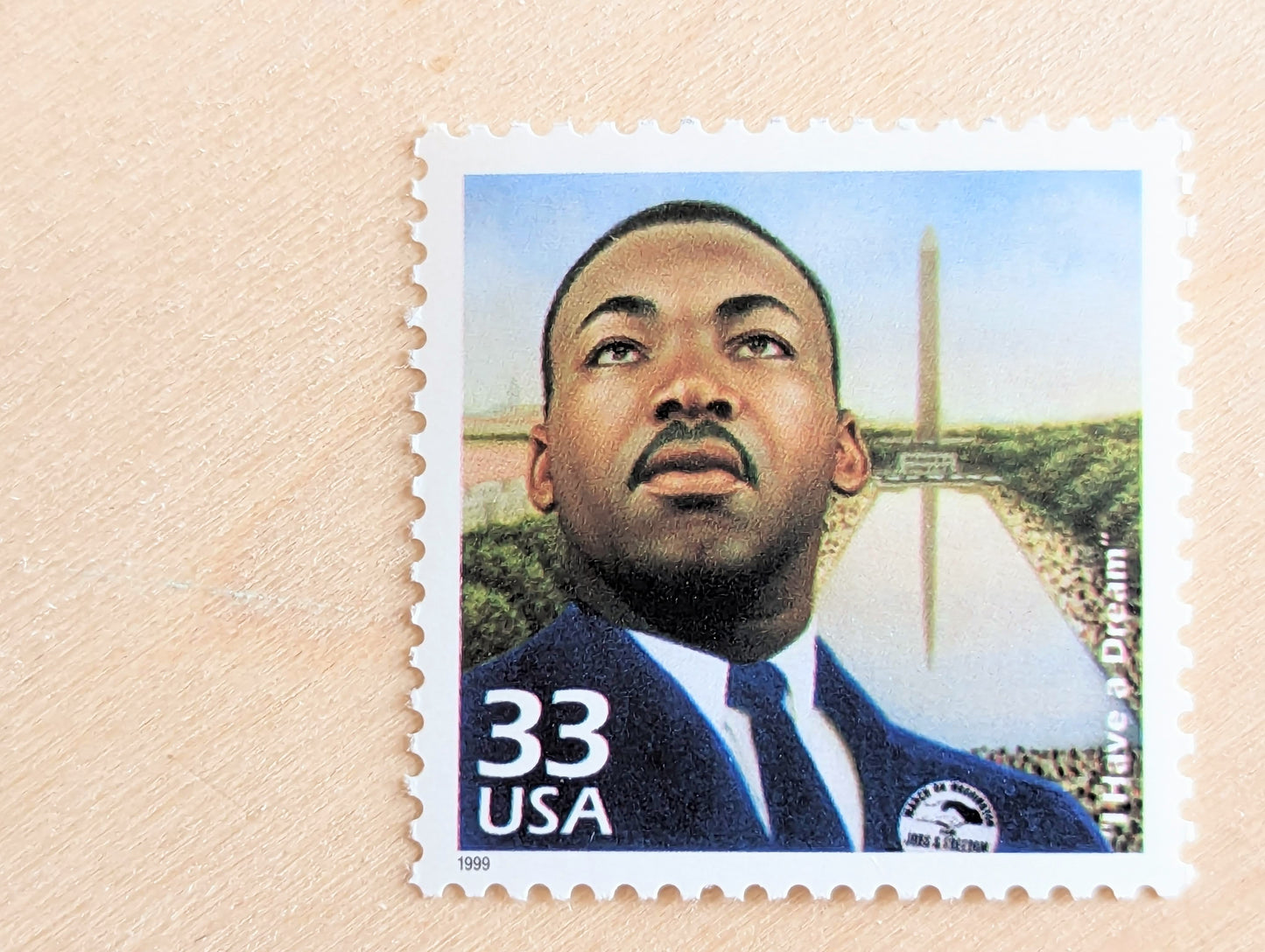 5 Dr. Martin Luther King Jr. Stamps, 33 Cent, 1998, 1960s Celebrate The Century, Unused Postage Stamps