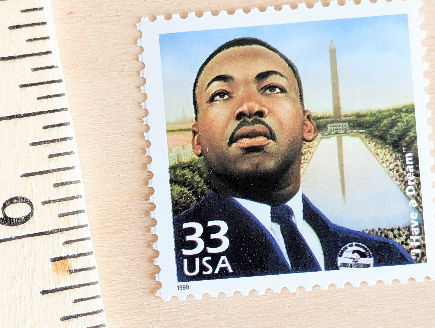 5 Dr. Martin Luther King Jr. Stamps, 33 Cent, 1998, 1960s Celebrate The Century, Unused Postage Stamps