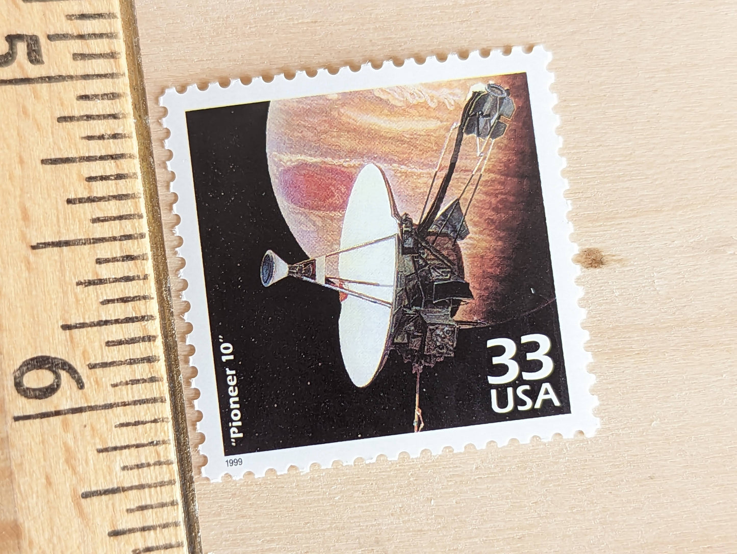 5 Pioneer 10 Stamps, 33 Cent, 1998, 1970s Celebrate The Century, Unused Postage Stamps