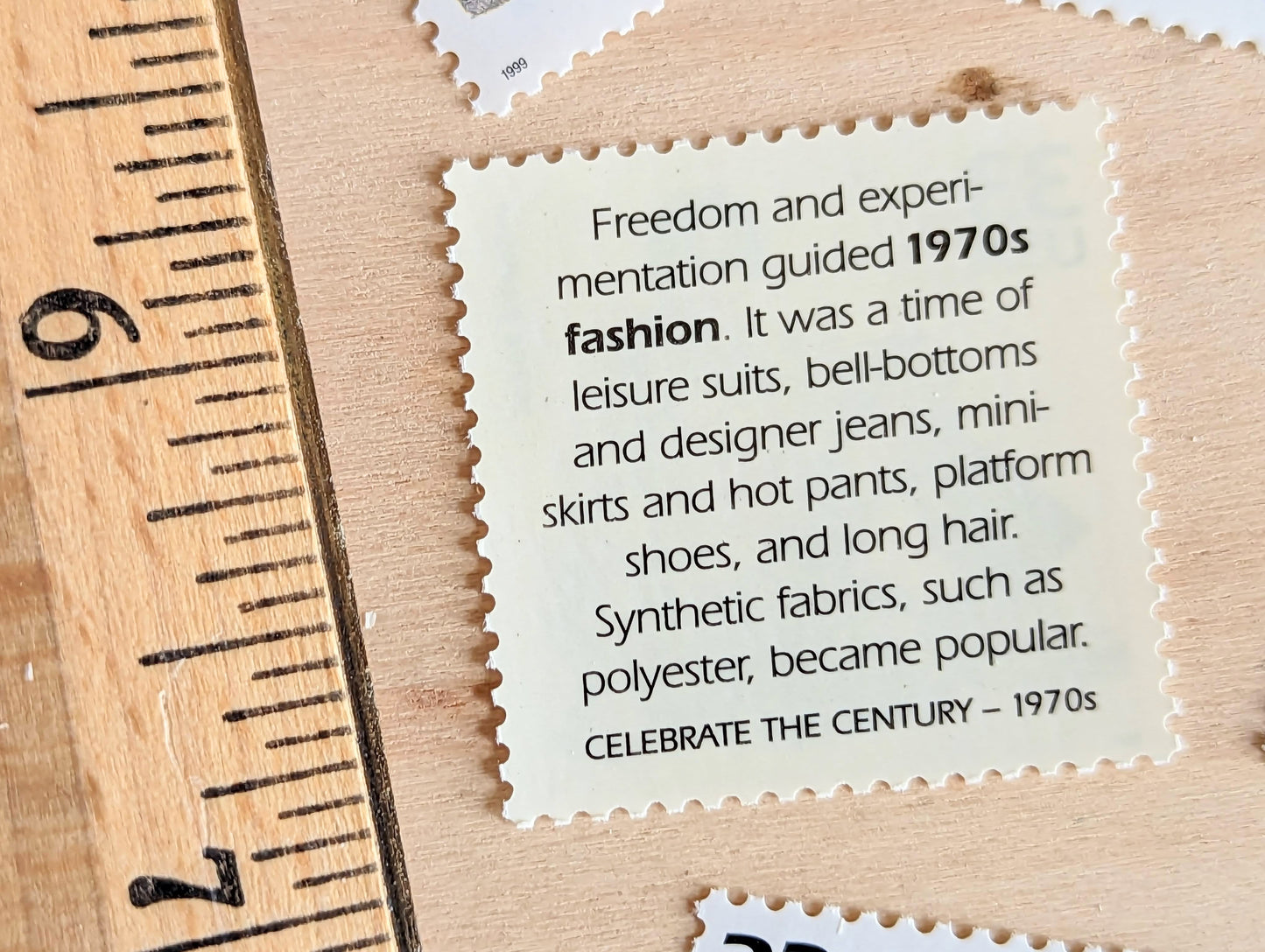 5 1970s Fashion Stamps, 33 Cent, 1998, 1970s Celebrate The Century, Unused Postage Stamps