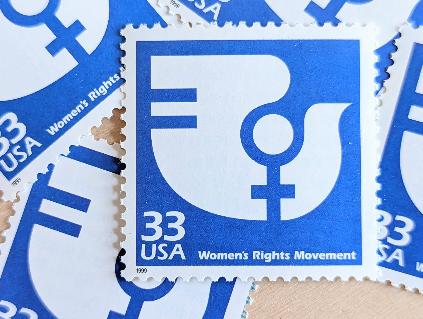 5 Womens Rights Movement Stamps, 33 Cent, 1998, 1970s Celebrate The Century, Unused Postage Stamps