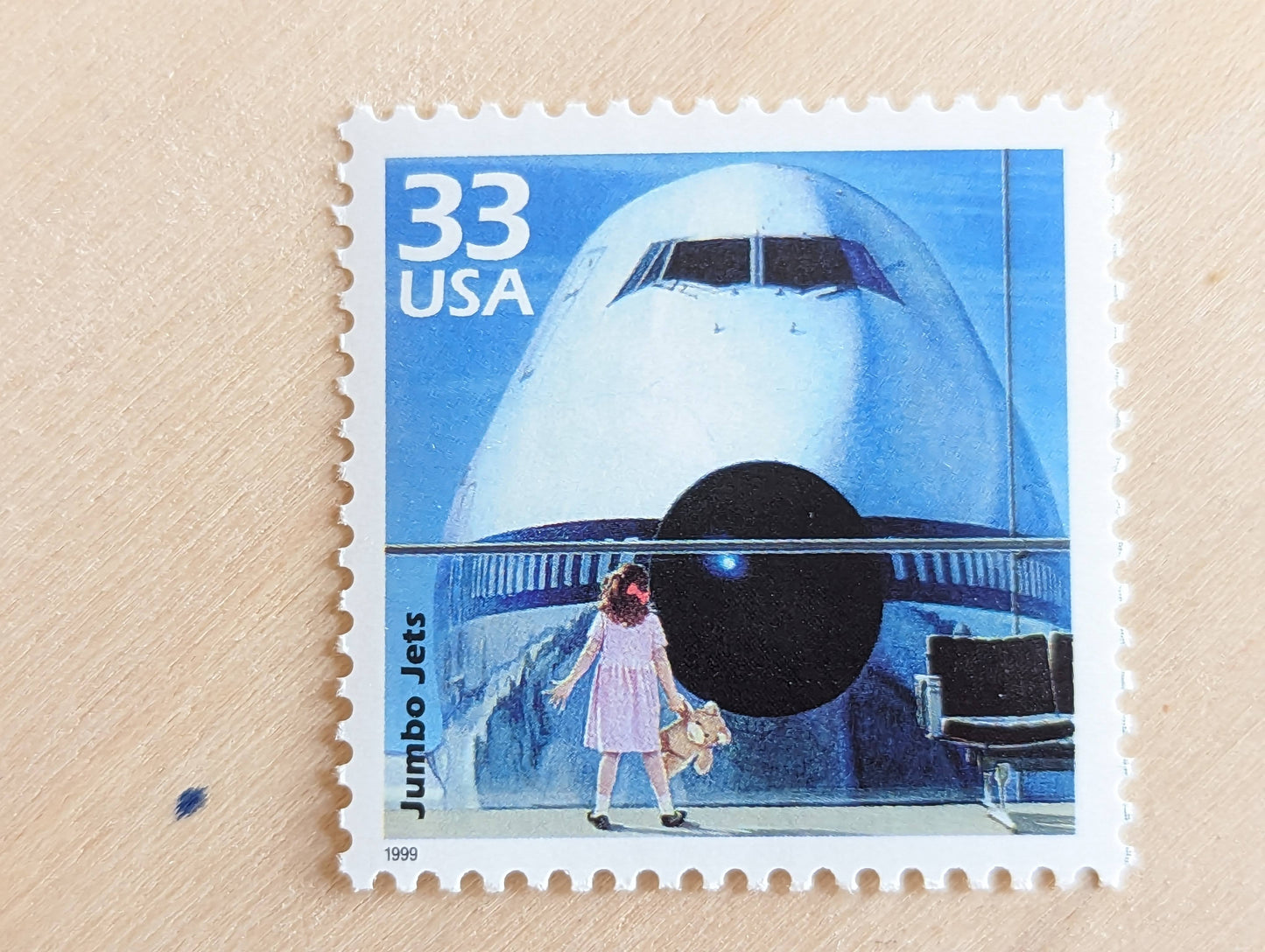 5 Jumbo Jet Stamps, 33 Cent, 1998, 1970s Celebrate The Century, Unused Postage Stamps