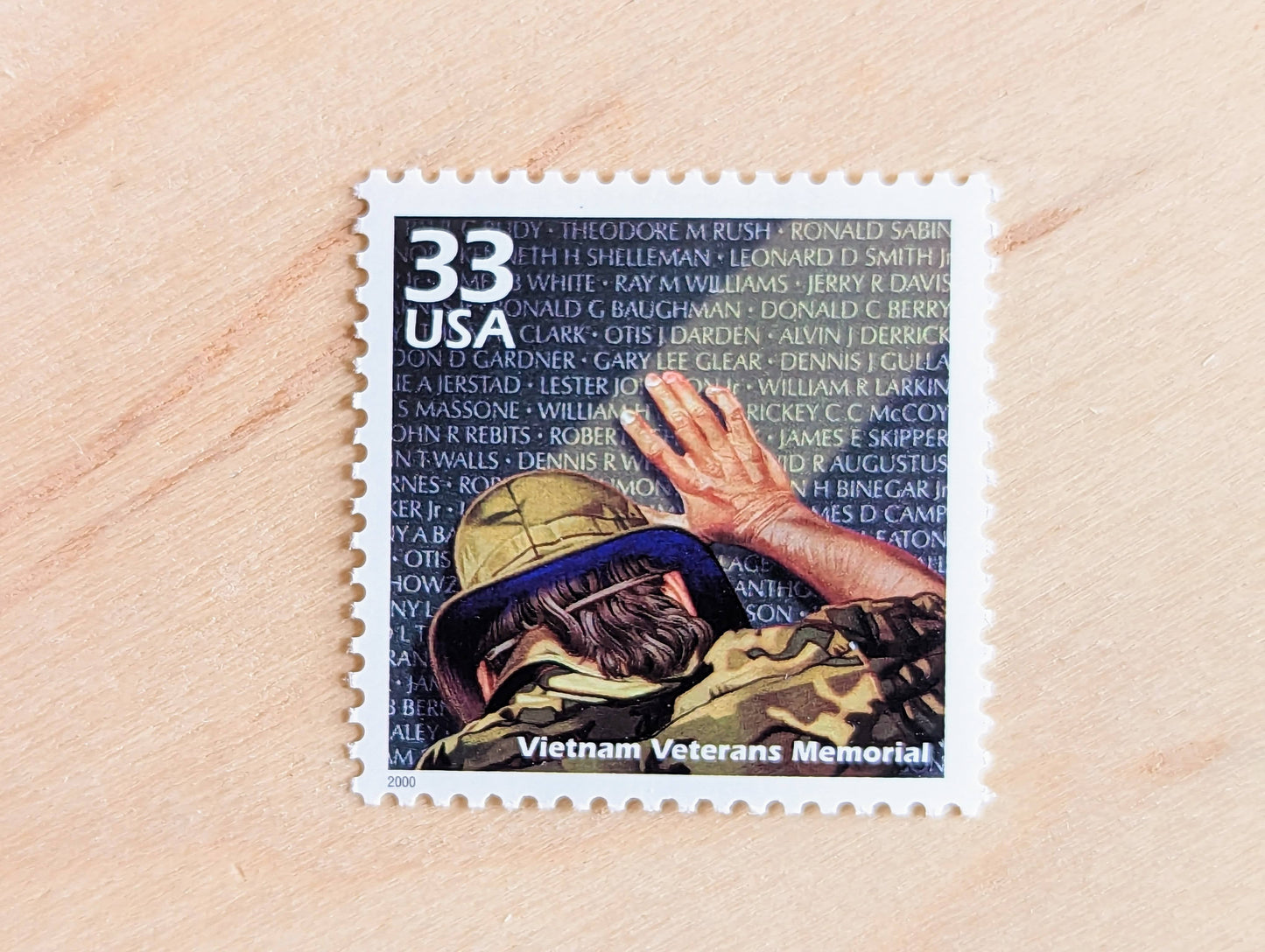 5 Vietnam Veterans Memorial Stamps, 33 Cent, 1999, 1980s Celebrate The Century, Unused Postage Stamps