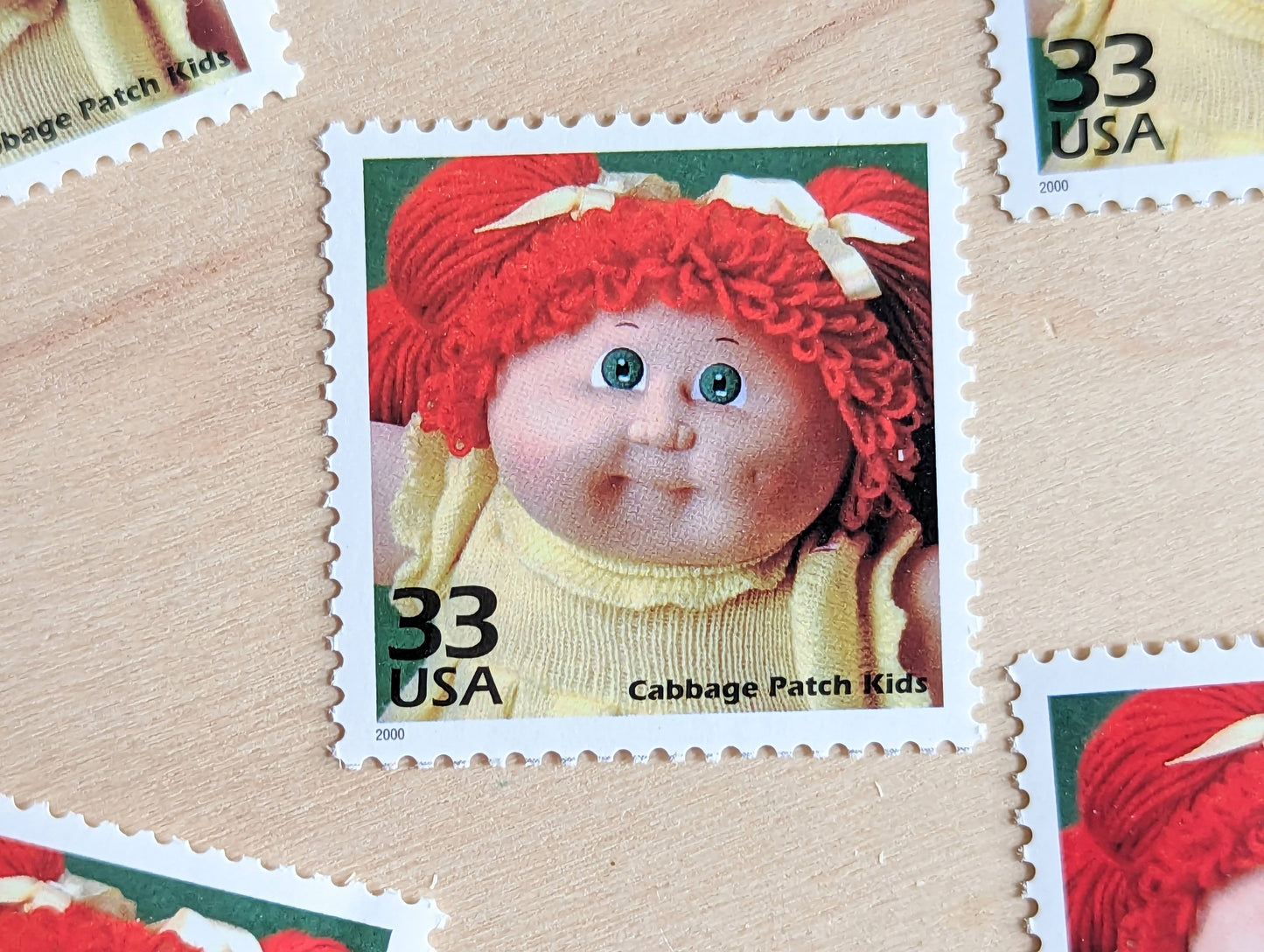 5 Cabbage Patch Kids Stamps, 33 Cent, 1998, 1980s Celebrate The Century, Unused Postage Stamps