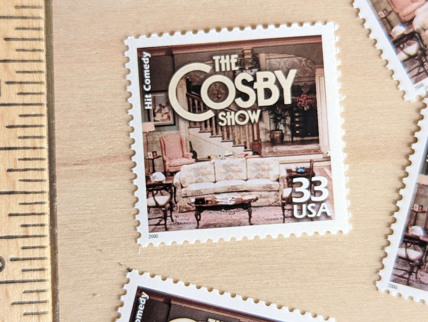 5 The Cosby Show Stamps, 33 Cent, 1998, 1980s Celebrate The Century, Unused Postage Stamps