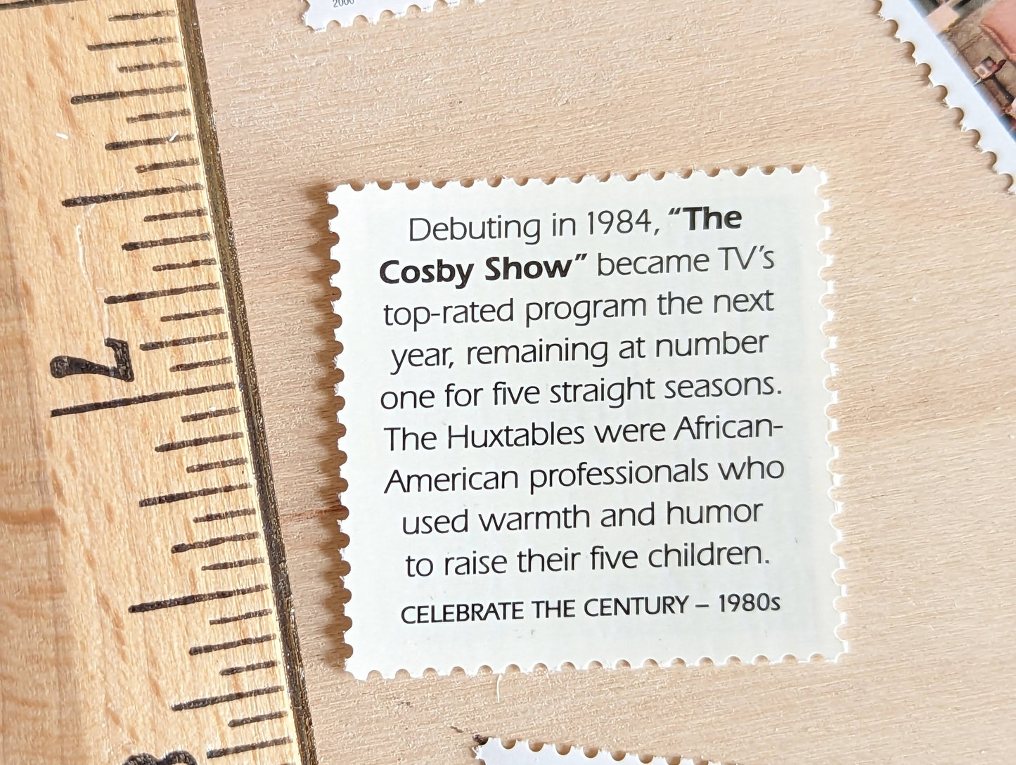 5 The Cosby Show Stamps, 33 Cent, 1998, 1980s Celebrate The Century, Unused Postage Stamps