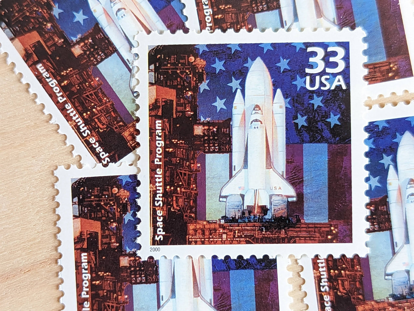 5 Space Shuttles Stamps, 33 Cent, 1998, 1980s Celebrate The Century, Unused Postage Stamps