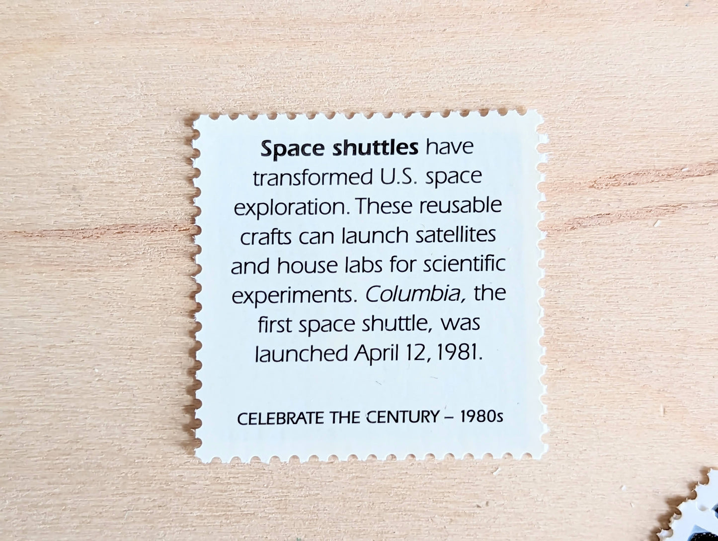 5 Space Shuttles Stamps, 33 Cent, 1998, 1980s Celebrate The Century, Unused Postage Stamps