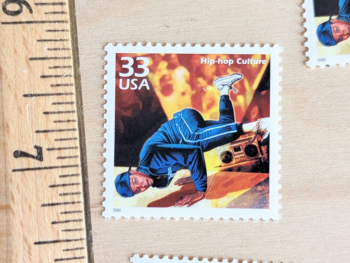 5 Hip-Hop Culture Stamps, 33 Cent, 1998, 1980s Celebrate The Century, Break Dancing, Unused Postage Stamps