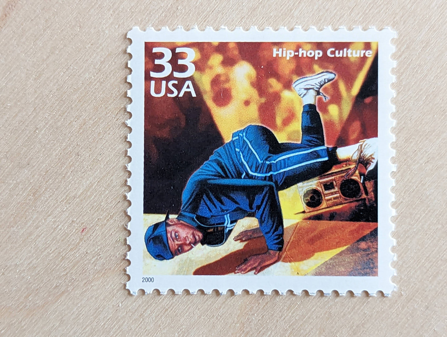 5 Hip-Hop Culture Stamps, 33 Cent, 1998, 1980s Celebrate The Century, Break Dancing, Unused Postage Stamps