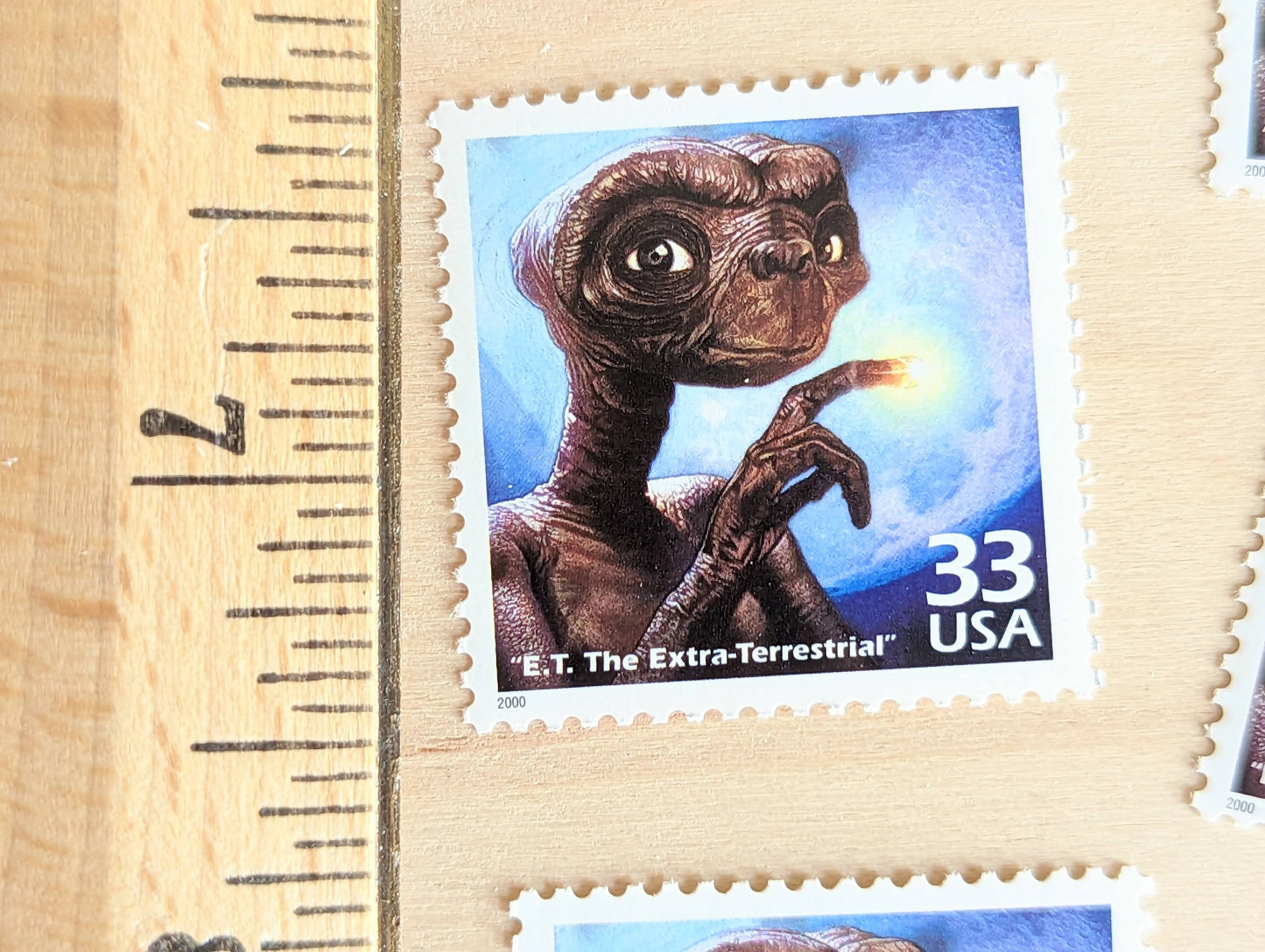 5 "E.T." Stamps, 33 Cent, 1998, 1980s Celebrate The Century, Unused Postage Stamps