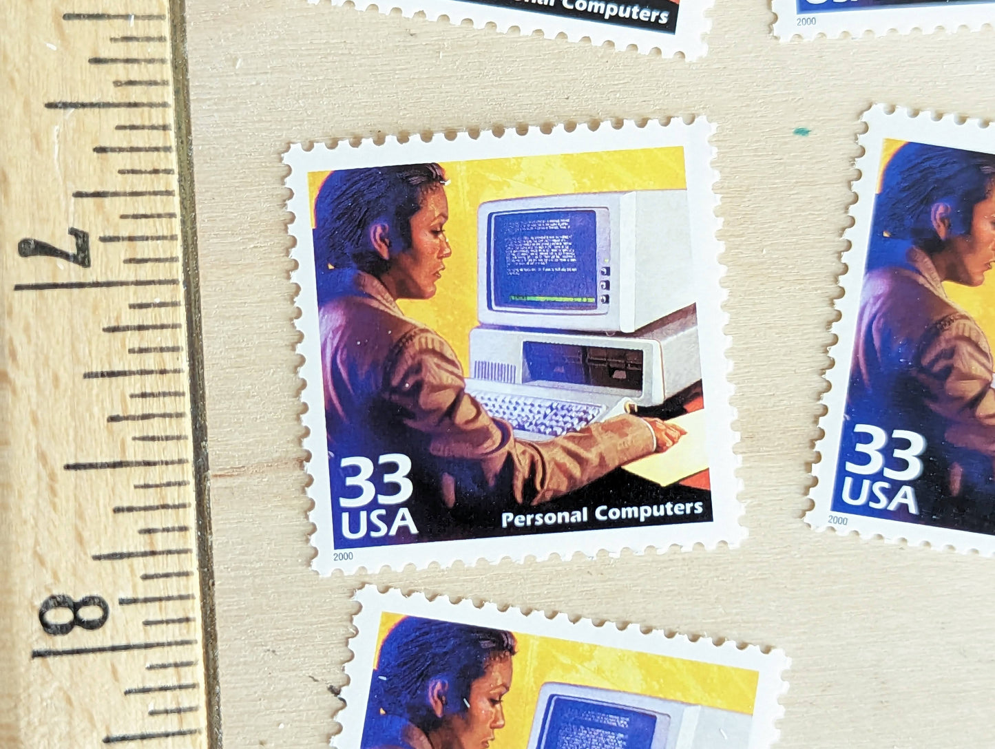 5 Personal Computers Stamps, 33 Cent, 1998, 1980s Celebrate The Century, Unused Postage Stamps