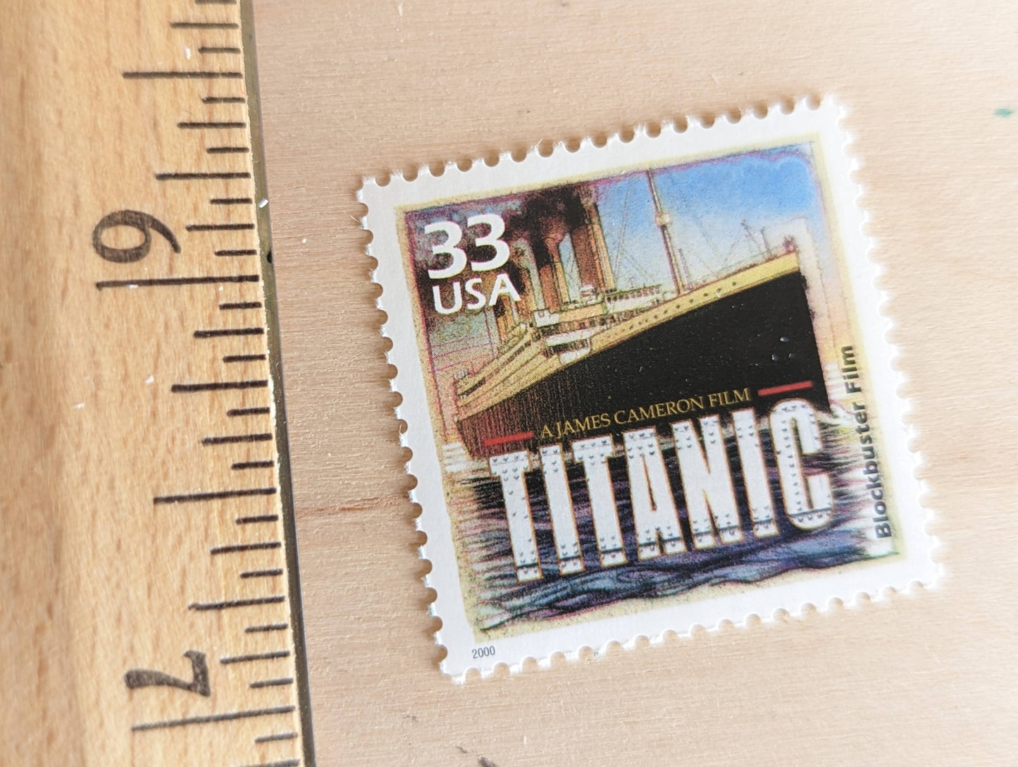 5 "Titanic" stamps, 33 Cent, 1998-2000, 1990s Celebrate The Century, Unused Postage Stamps