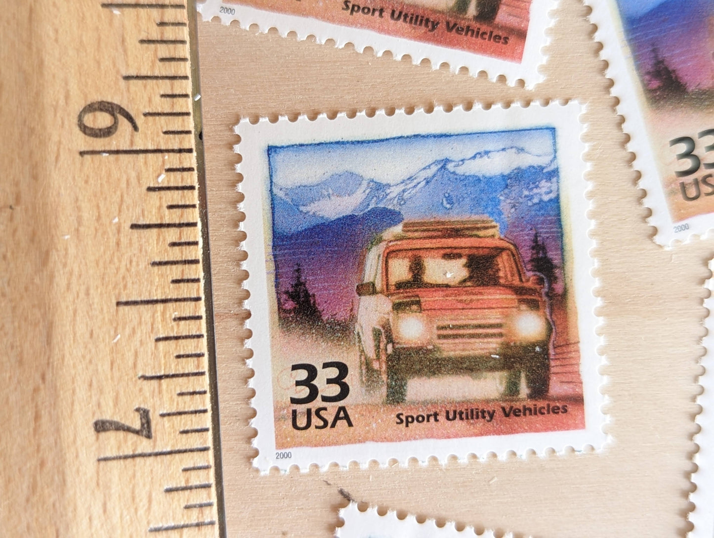 5 Sport Utility Vehicle stamps, 33 Cent, 1998-2000, 1990s Celebrate The Century, Unused Postage Stamps