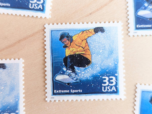 5 Extreme Sports stamps, 33 Cent, 1998-2000, 1990s Celebrate The Century, Unused Postage Stamps