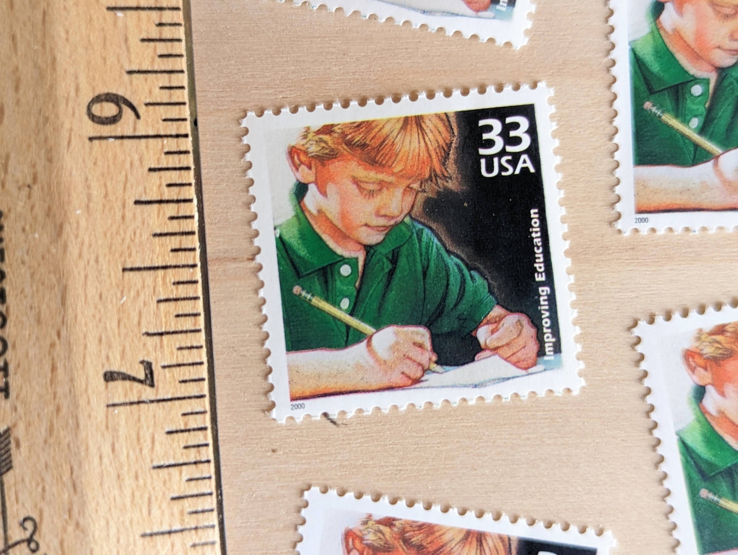 5 Improving The Quality of Education stamps, 33 Cent, 1998-2000, 1990s Celebrate The Century, Unused Postage Stamps