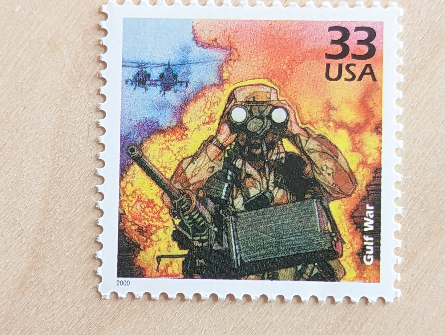 5 Gulf War stamps, 33 Cent, 1998-2000, 1990s Celebrate The Century, Unused Postage Stamps