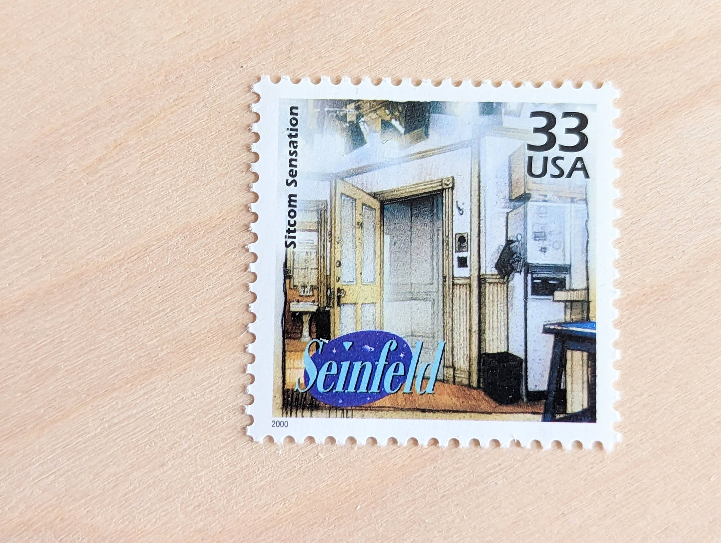 5 "Seinfeld" stamps, 33 Cent, 1998-2000, 1990s Celebrate The Century, Unused Postage Stamps