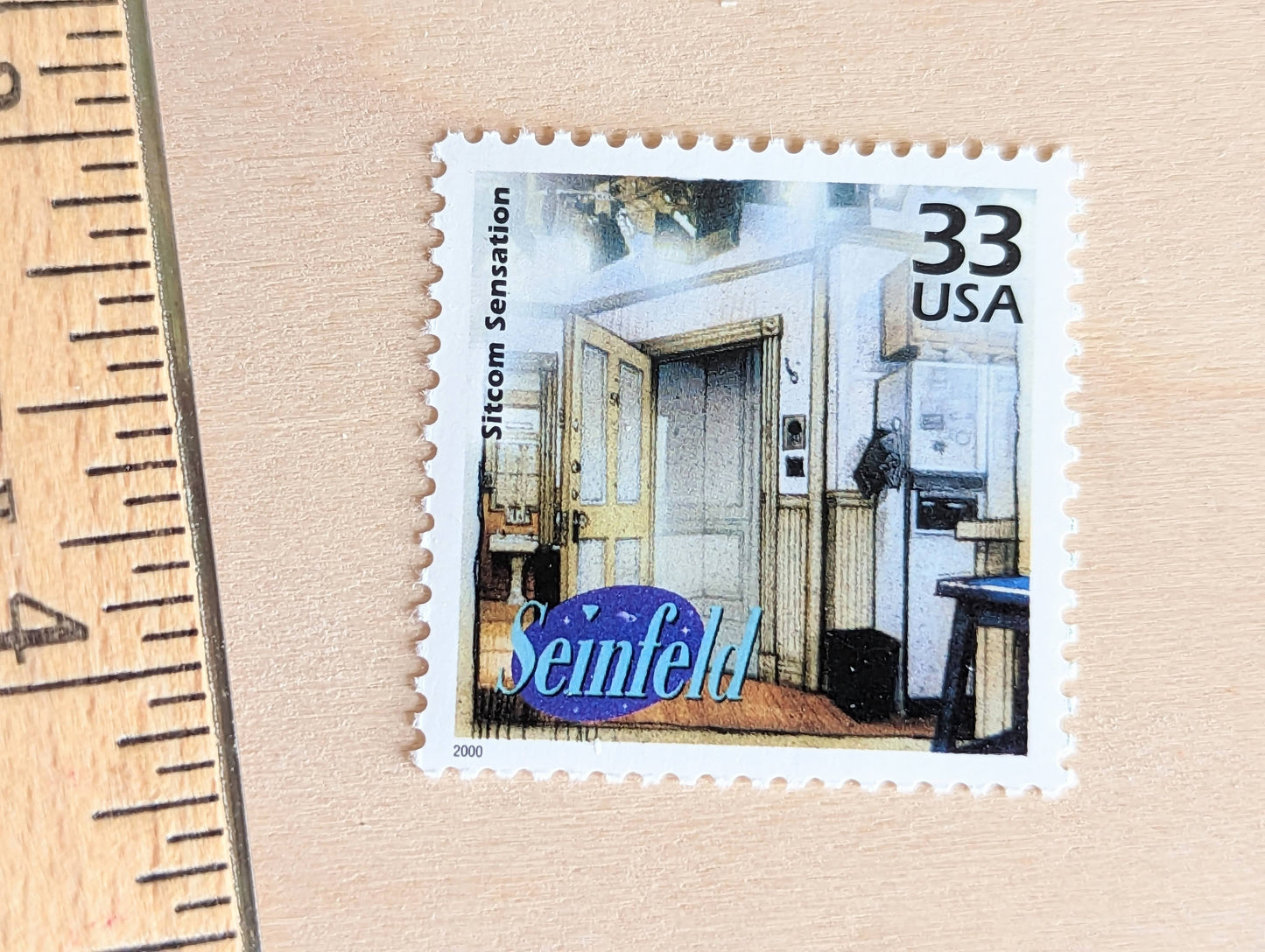 5 "Seinfeld" stamps, 33 Cent, 1998-2000, 1990s Celebrate The Century, Unused Postage Stamps