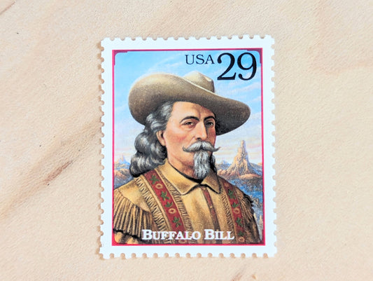 5 Buffalo Bill stamps, 1994 Unused Postage Stamps, 29 Cent Stamps, Legends of the West